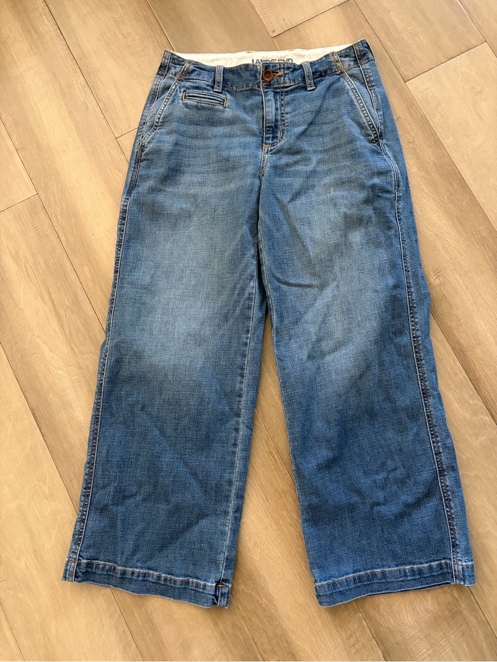 Lands' End Blue Denim Jeans with Tag